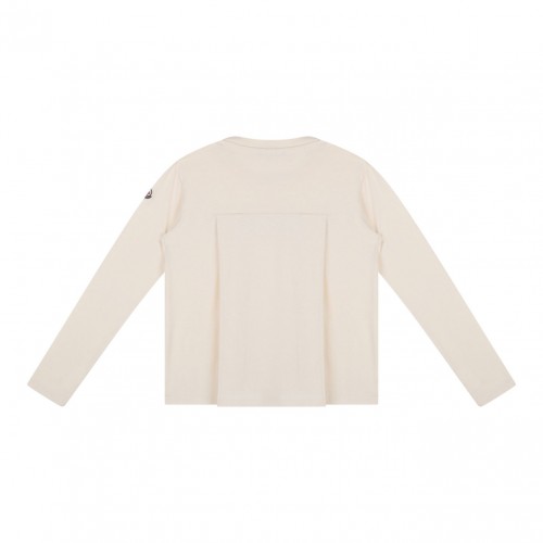 Beige Logo Embroidered T-Shirt 2