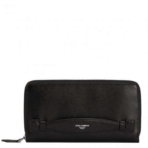 Black Zip Around Wallet