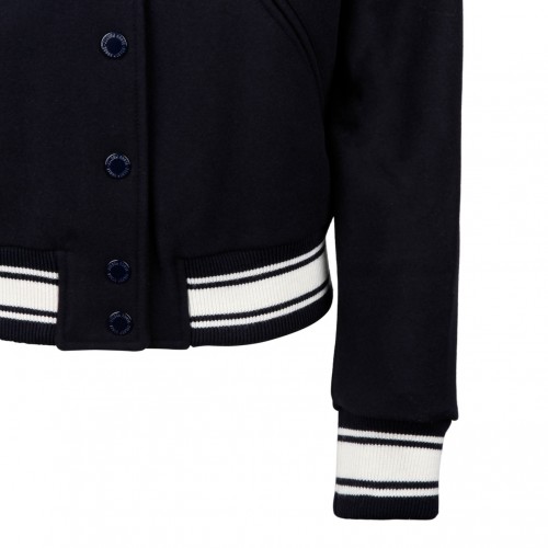 Dark Blue Bomber Jacket