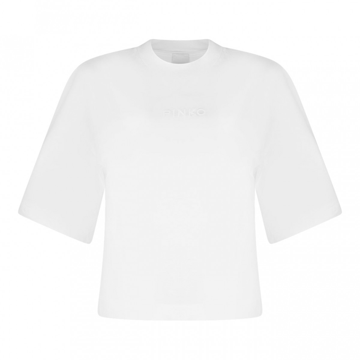 White Embroidered Logo T-Shirt