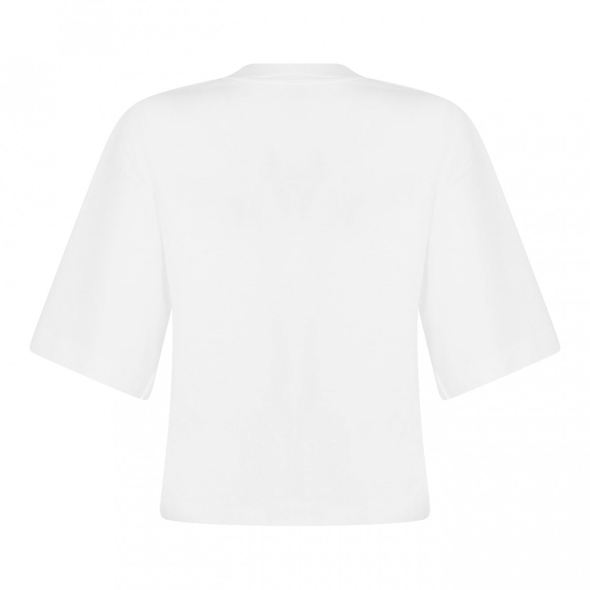 White Embroidered Logo T-Shirt