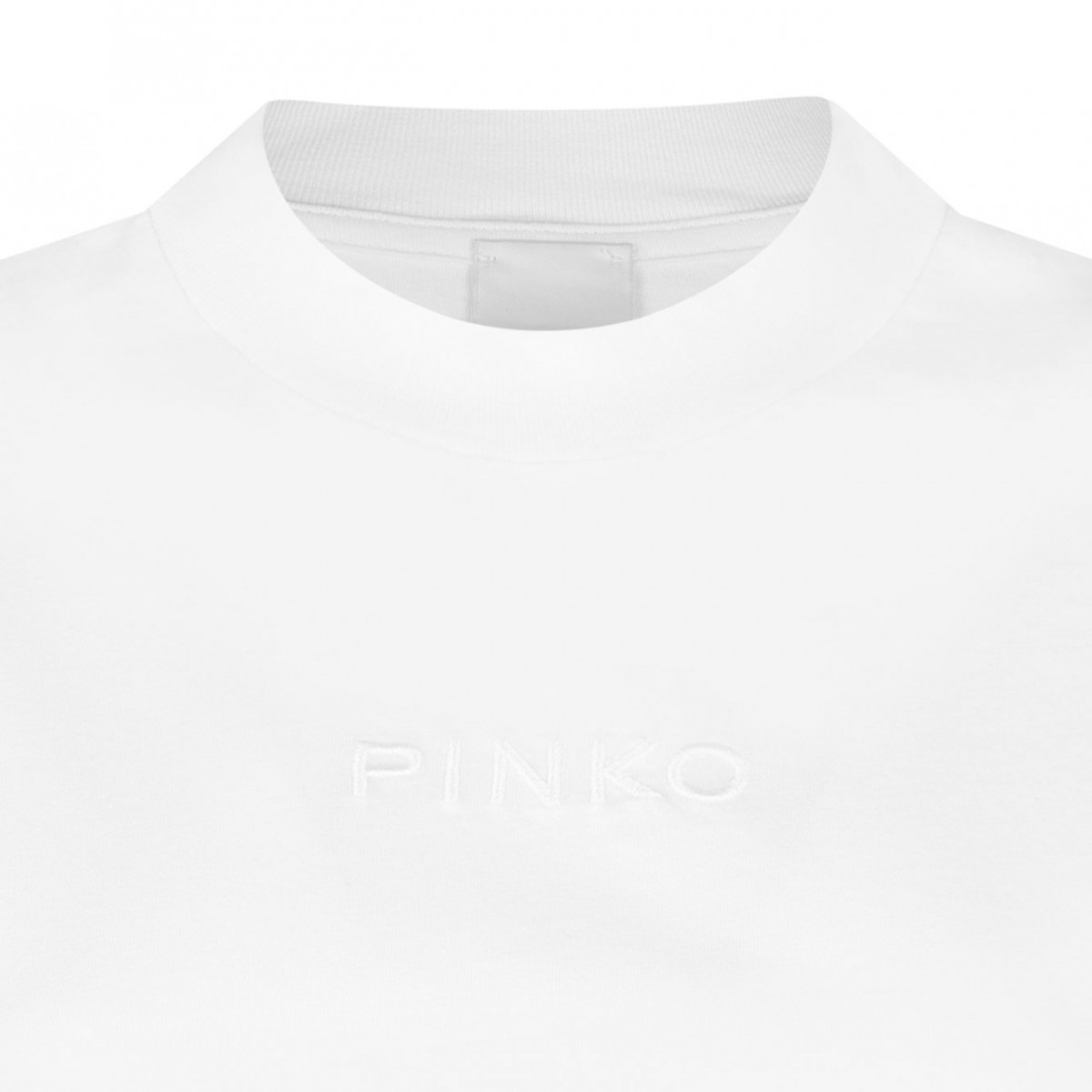 White Embroidered Logo T-Shirt