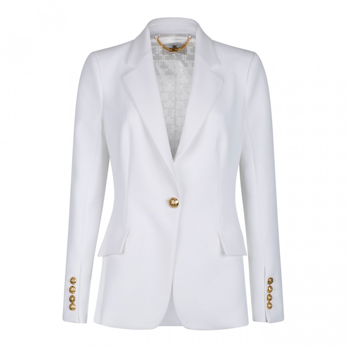 White Single Breasted Blazer