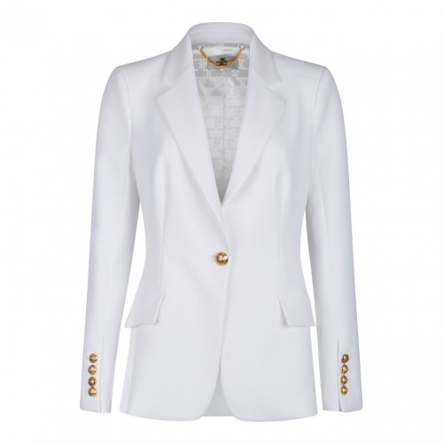 White Single Breasted Blazer