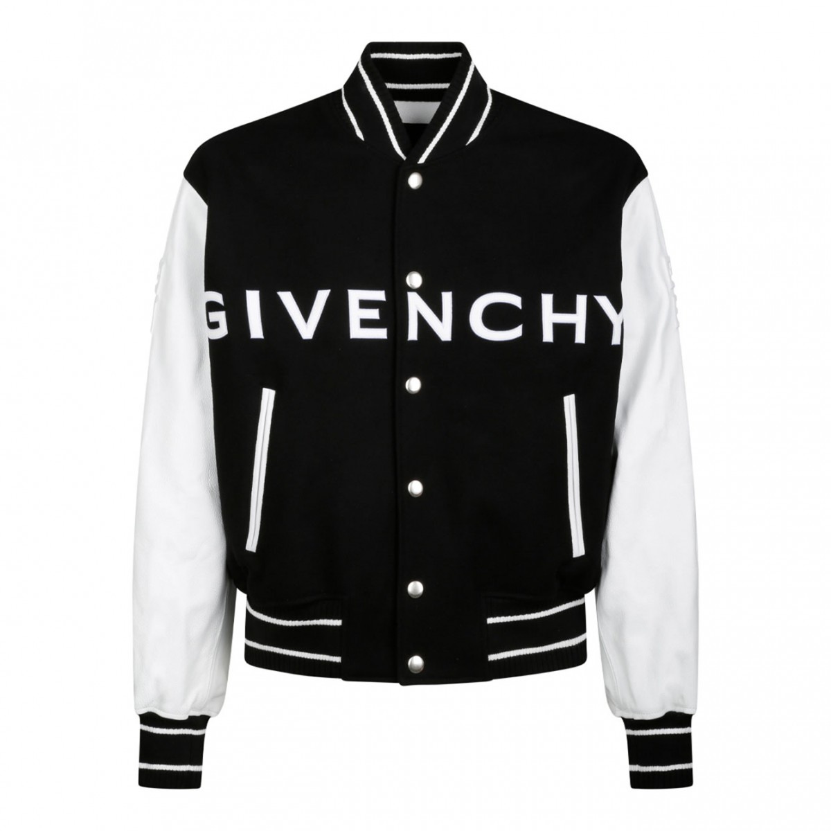 Black and White Bomber Jacket