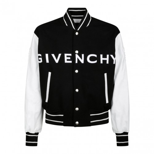 Black and White Bomber Jacket