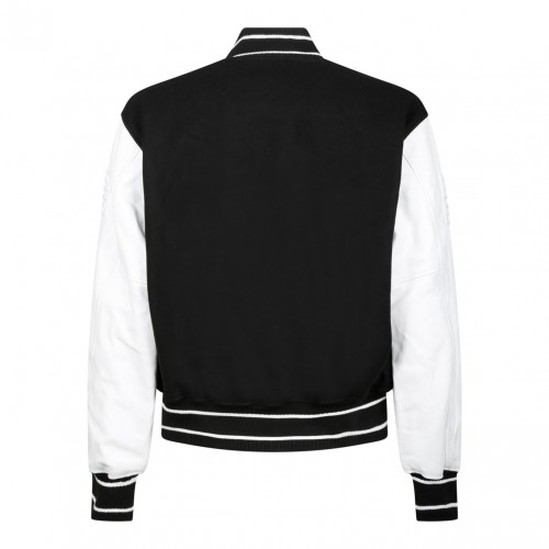 Black and White Bomber Jacket