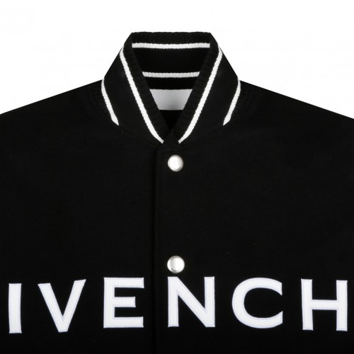 Black and White Bomber Jacket