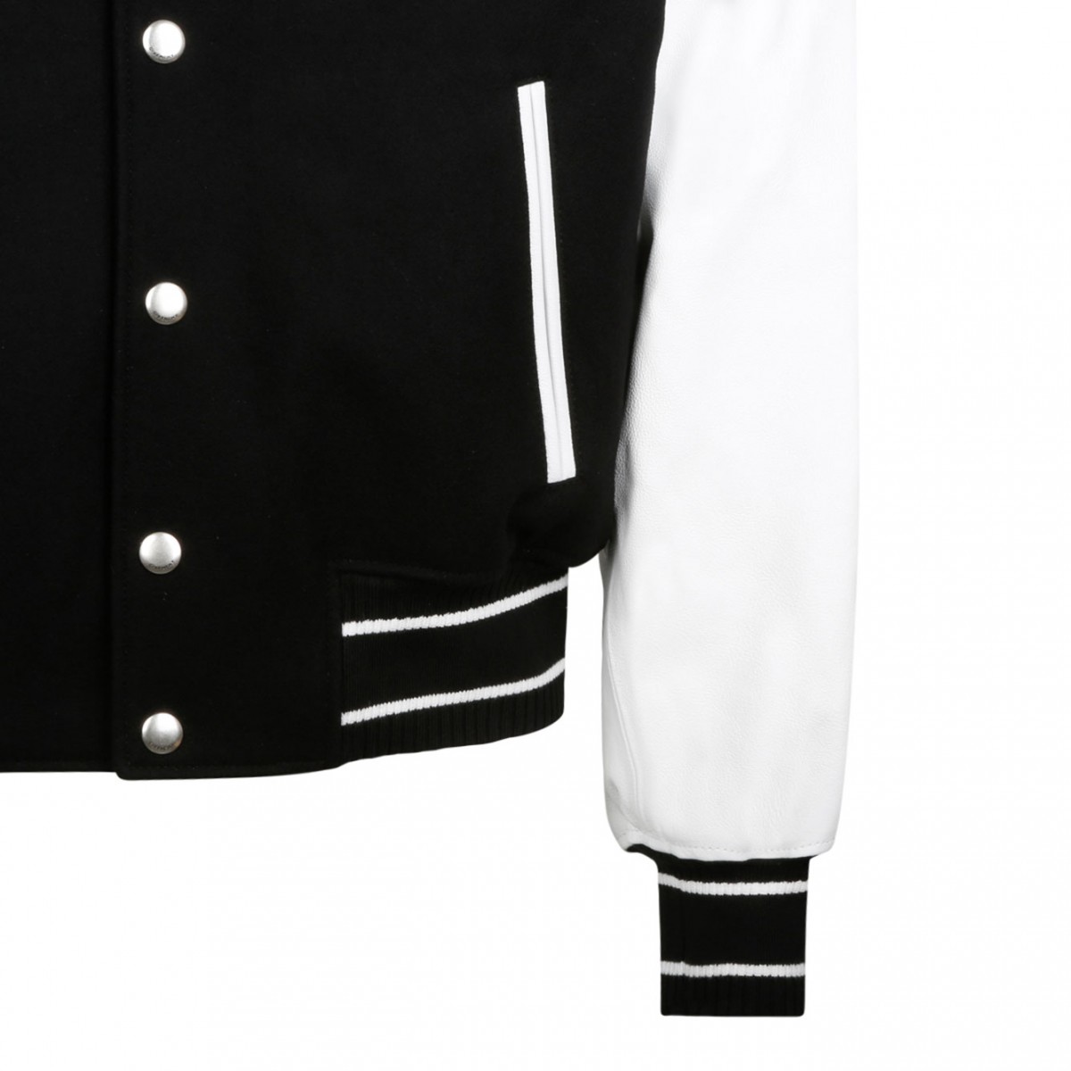 Black and White Bomber Jacket