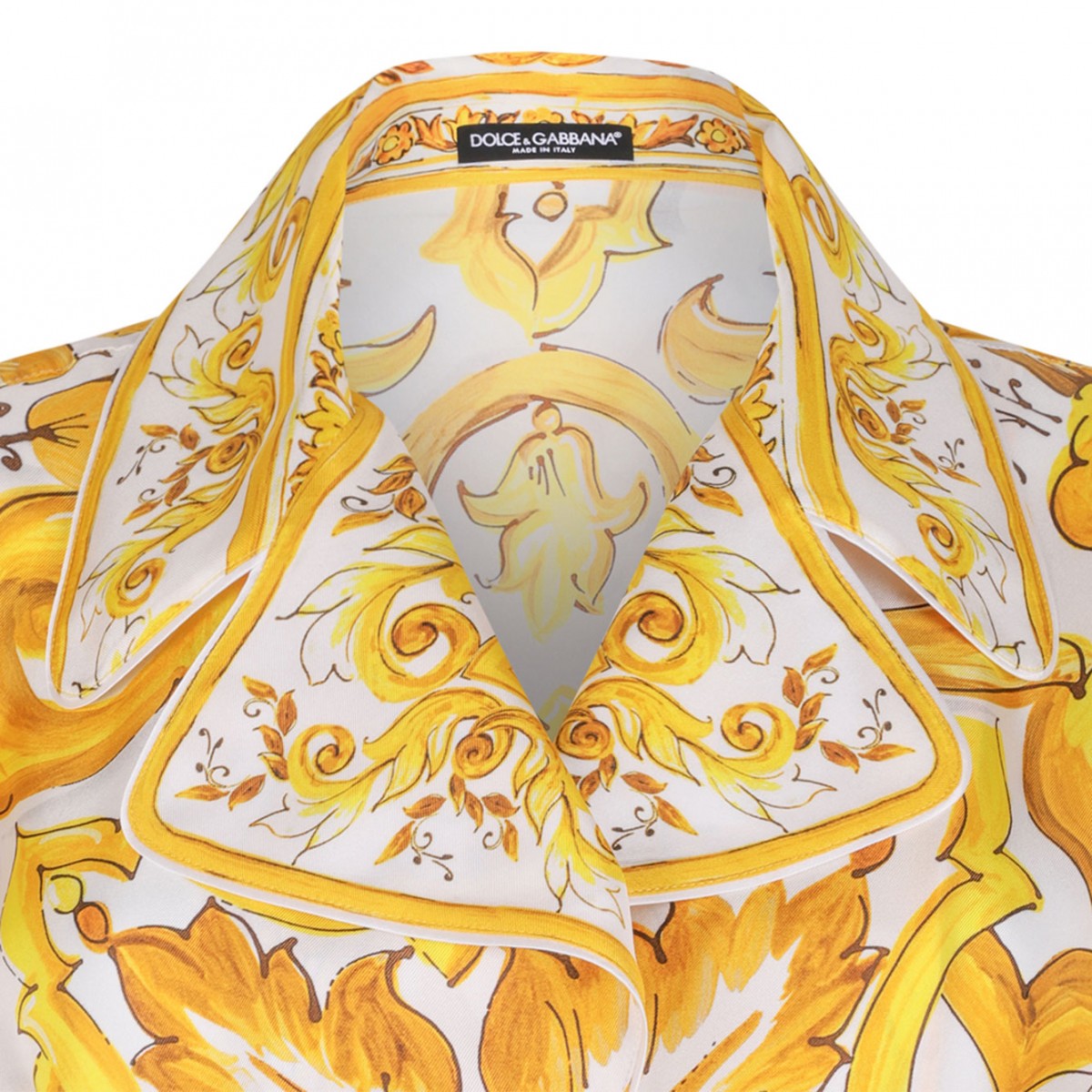Twill Shirt With Majolica Print