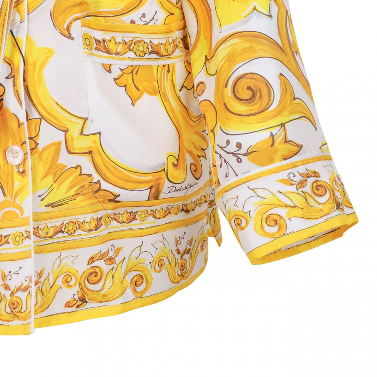 Twill Shirt With Majolica Print