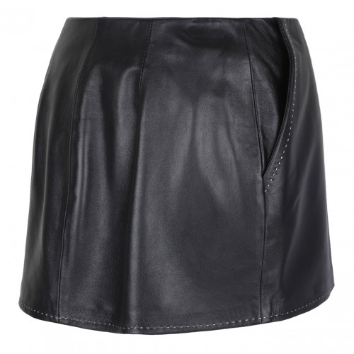 Black Leather Skirt