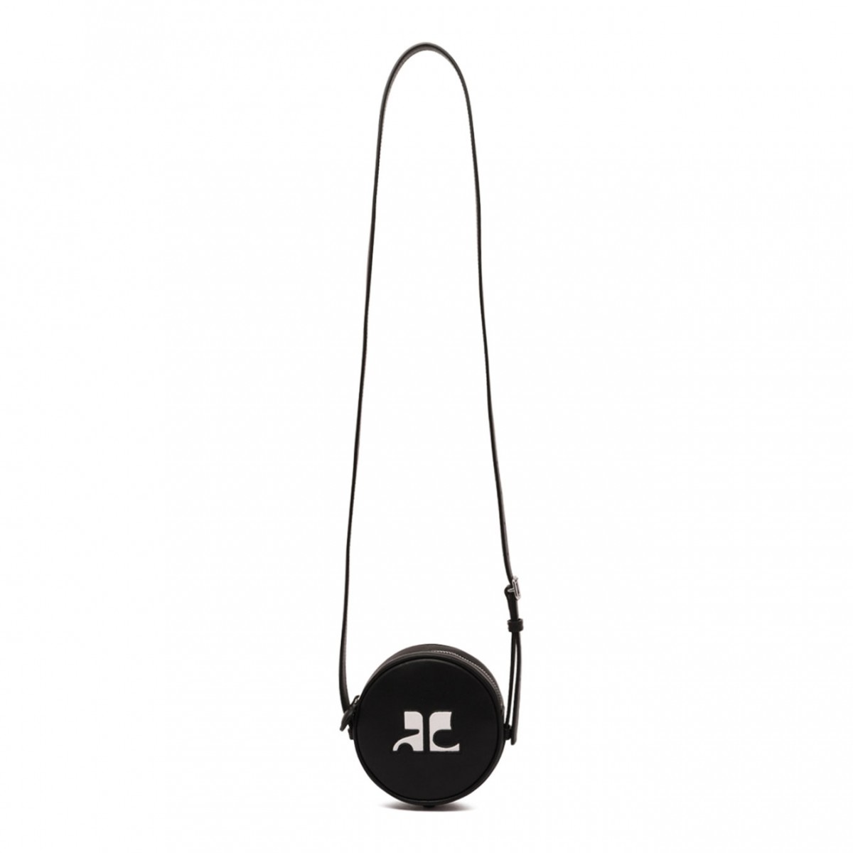 Black Reedition Leather Circle Bag