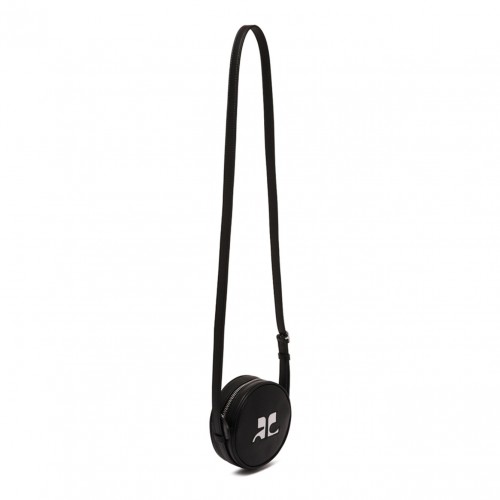 Black Reedition Leather Circle Bag
