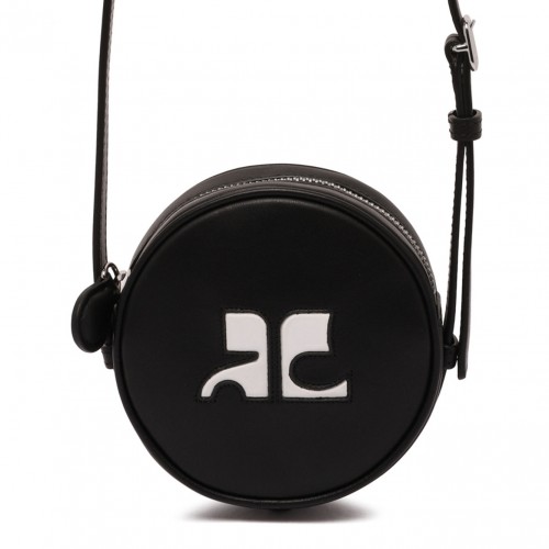 Black Reedition Leather Circle Bag