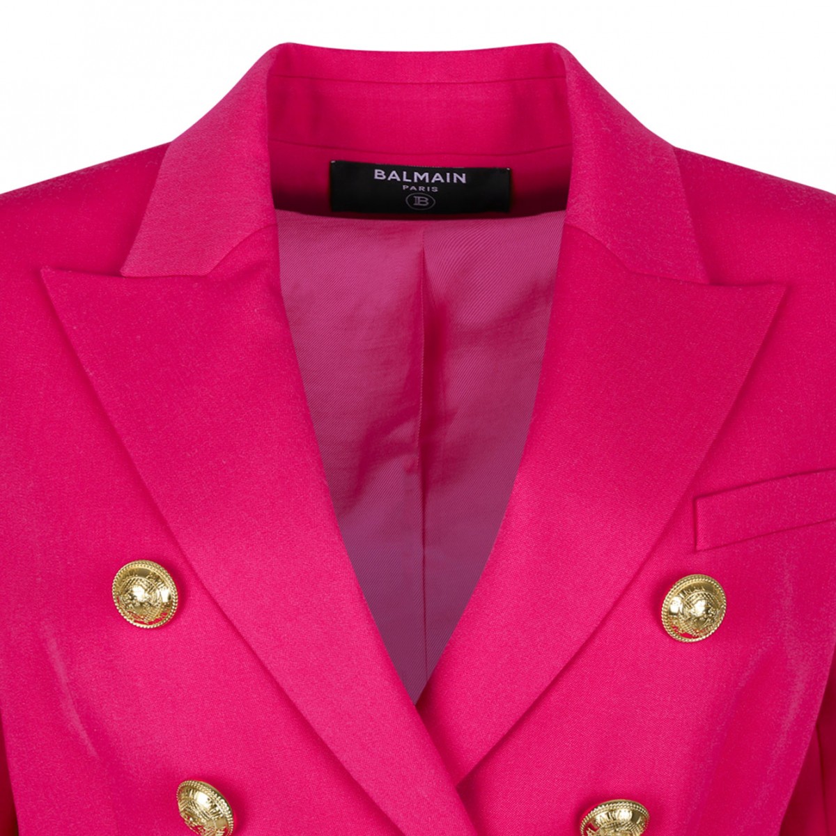 Fuchsia Double Breasted Blazer