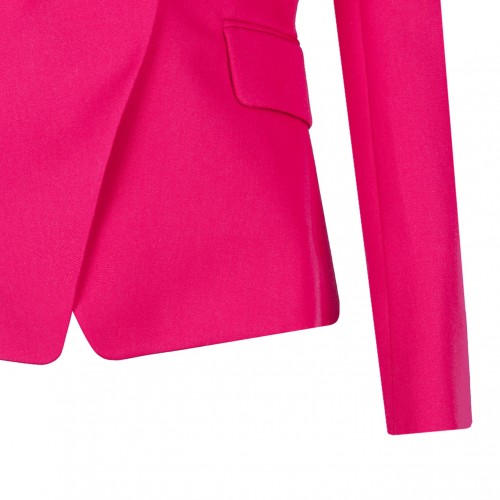 Fuchsia Double Breasted Blazer