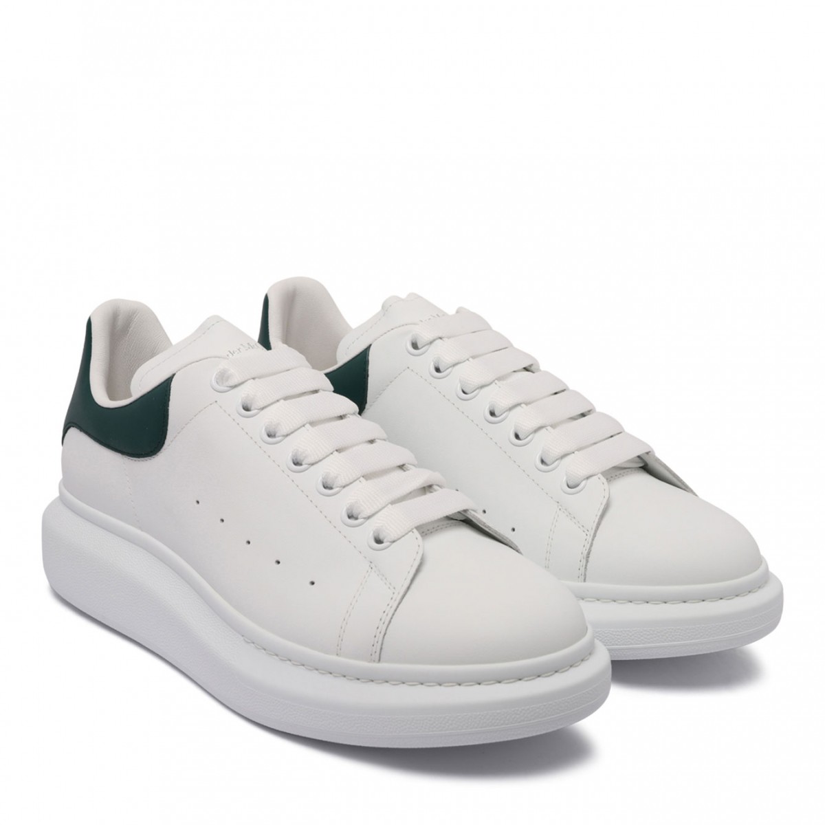 White and Green Oversized Sneaker