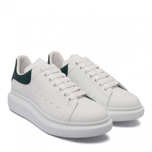 White and Green Oversized Sneaker