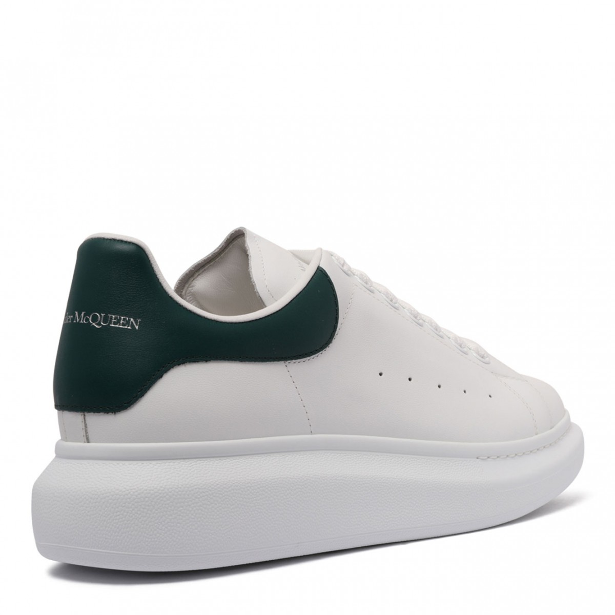 White and Green Oversized Sneaker
