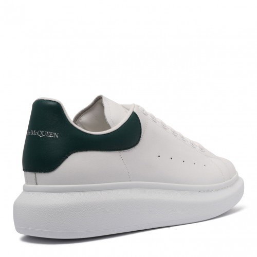 White and Green Oversized Sneaker