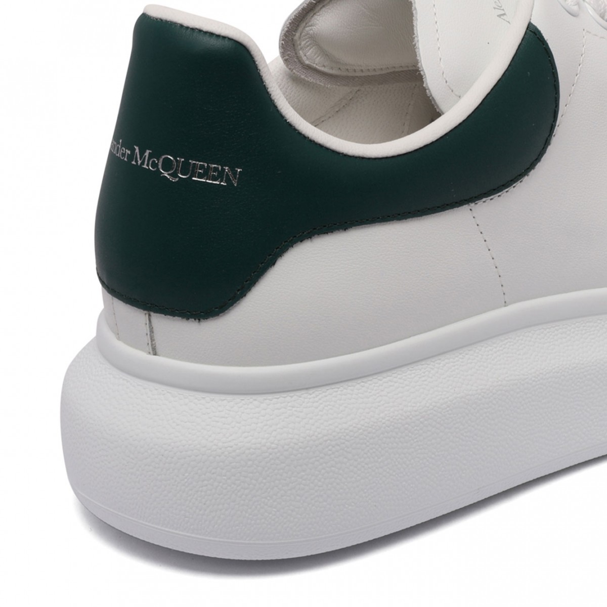 White and Green Oversized Sneaker