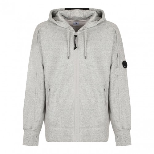Grey Lens Detailed Hoodie