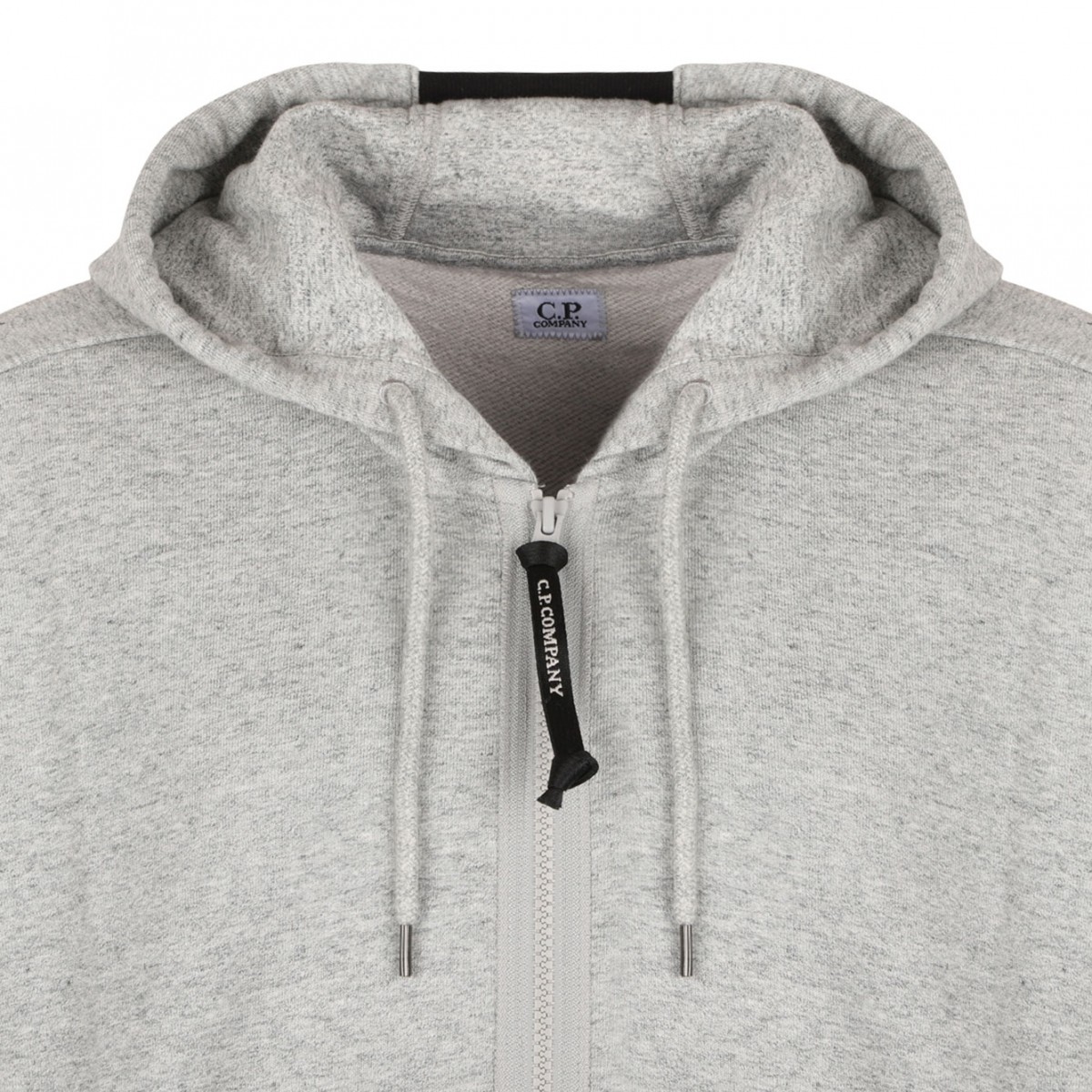 Grey Lens Detailed Hoodie