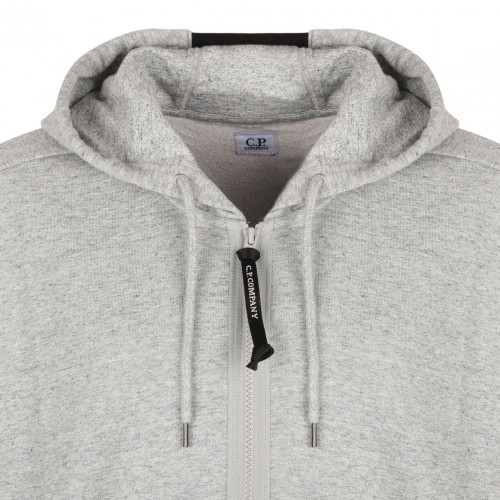 Grey Lens Detailed Hoodie