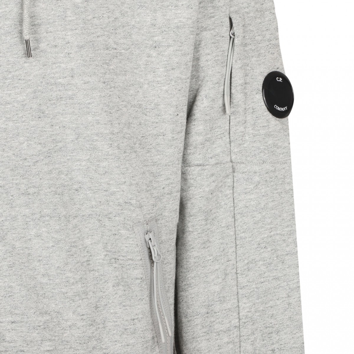 Grey Lens Detailed Hoodie