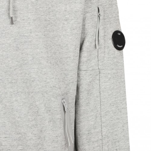 Grey Lens Detailed Hoodie