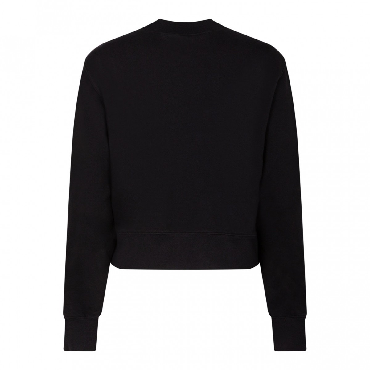 Black Cropped Sweatshirt