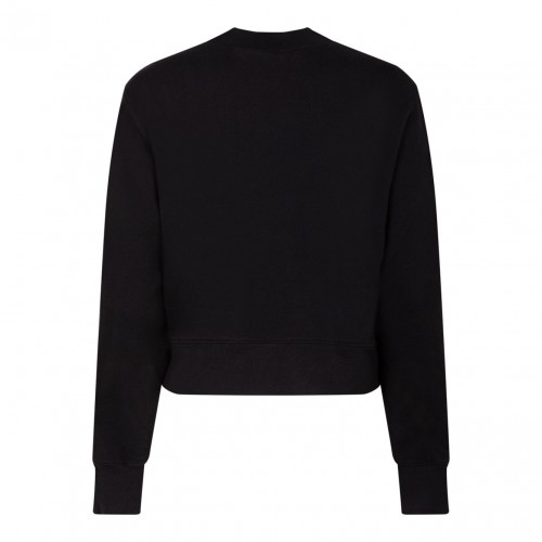 Black Cropped Sweatshirt