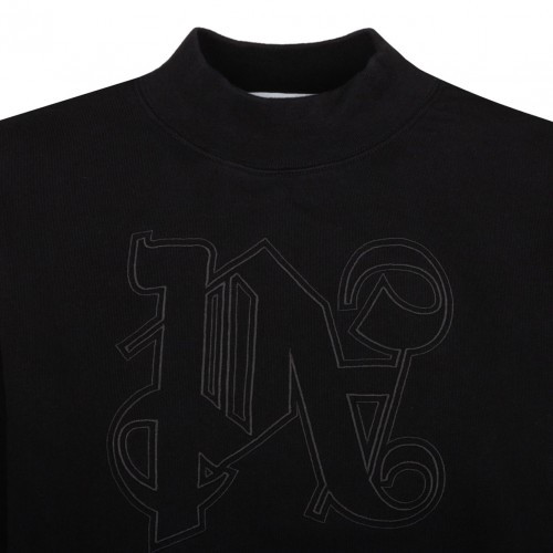 Black Cropped Sweatshirt