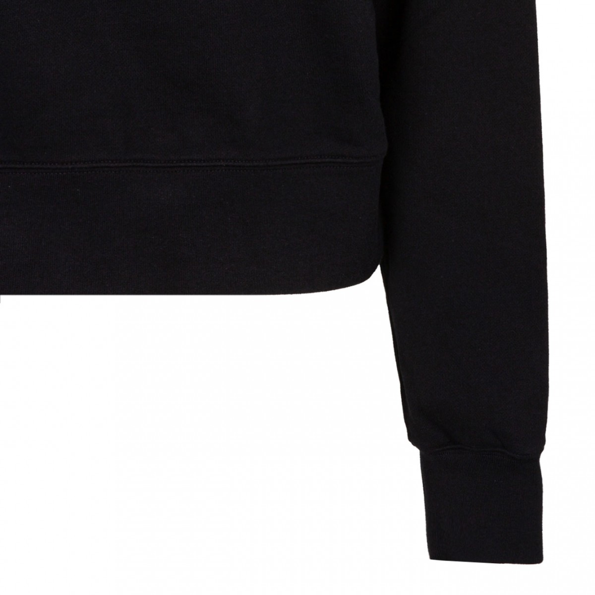 Black Cropped Sweatshirt