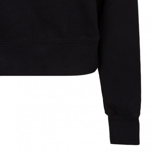 Black Cropped Sweatshirt