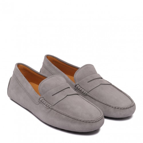 Medium Grey Gommino Bubble Loafers