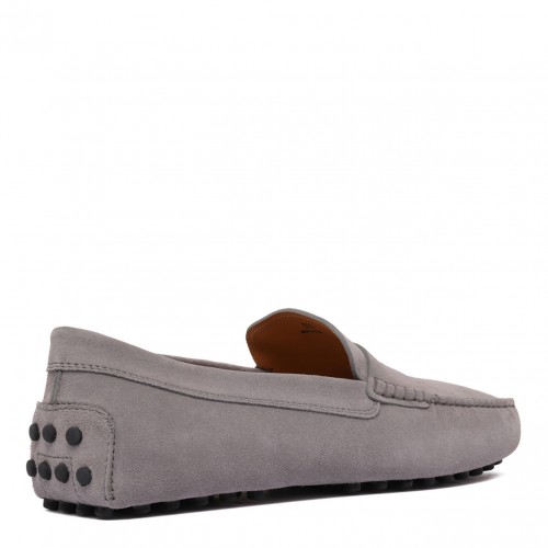 Medium Grey Gommino Bubble Loafers