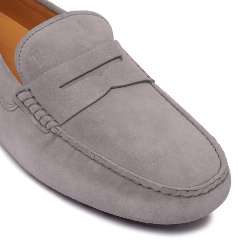 Medium Grey Gommino Bubble Loafers