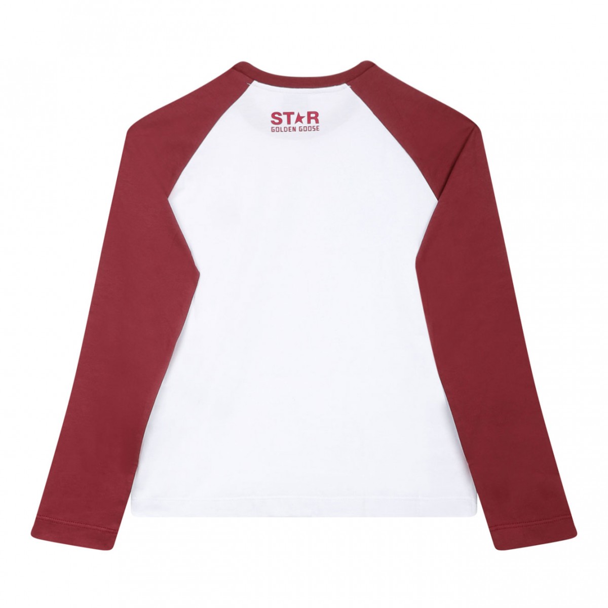 White and Red Star Print T-Shirt