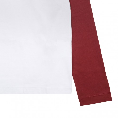 White and Red Star Print T-Shirt