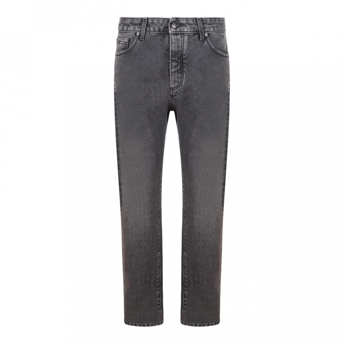 Black and White Logo Print Jeans