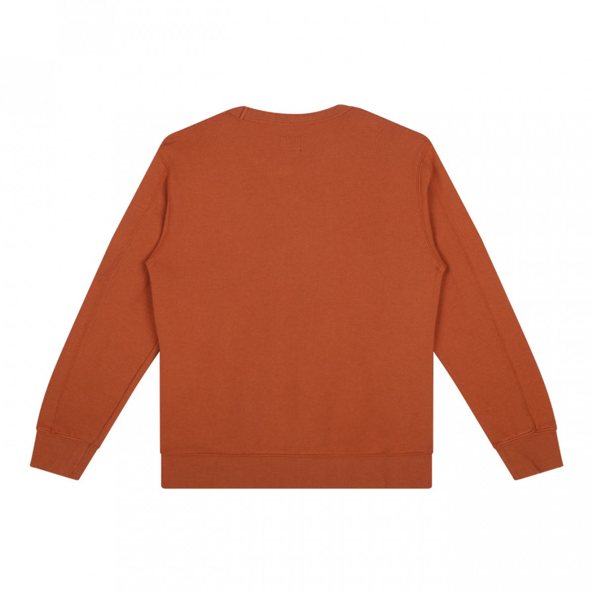 Orange Rust Logo Print Sweatshirt