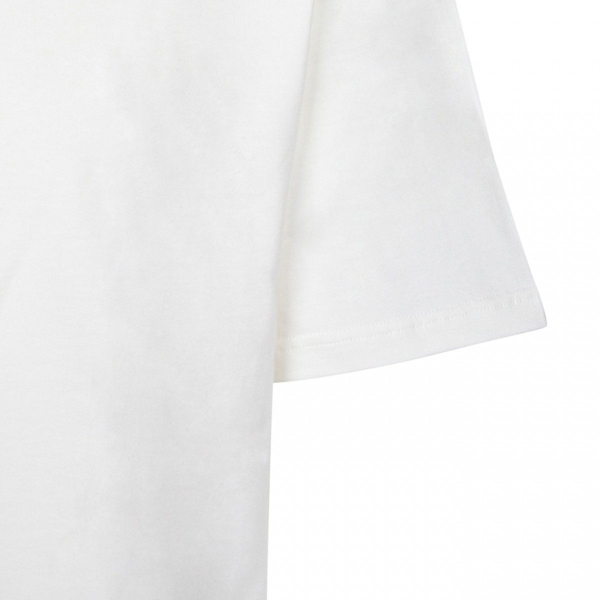 White Logo Print T-Shirt