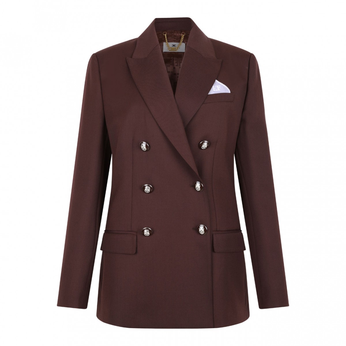 Coffee Double Breasted Jacket