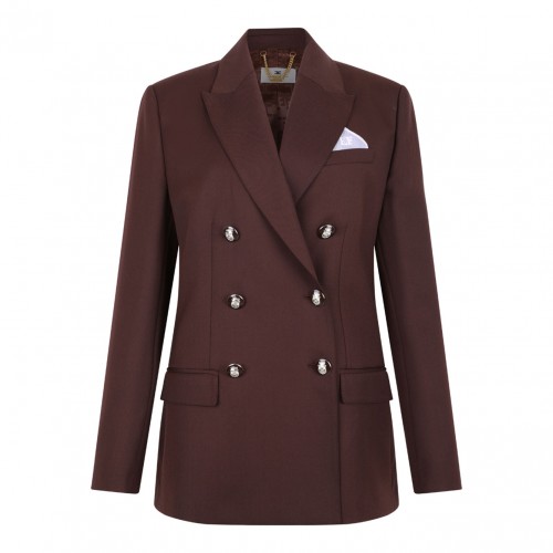 Coffee Double Breasted Jacket