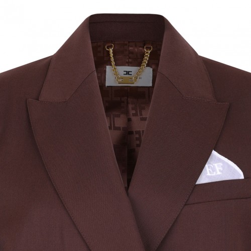 Coffee Double Breasted Jacket