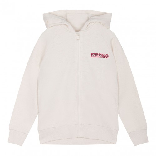 Light Beige Logo Print Sweatshirt