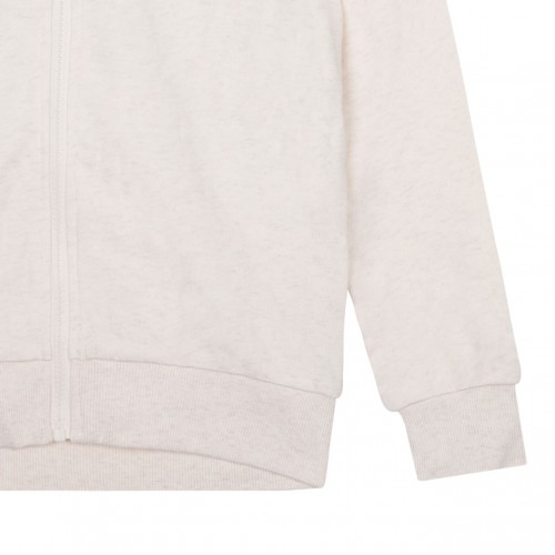 Light Beige Logo Print Sweatshirt