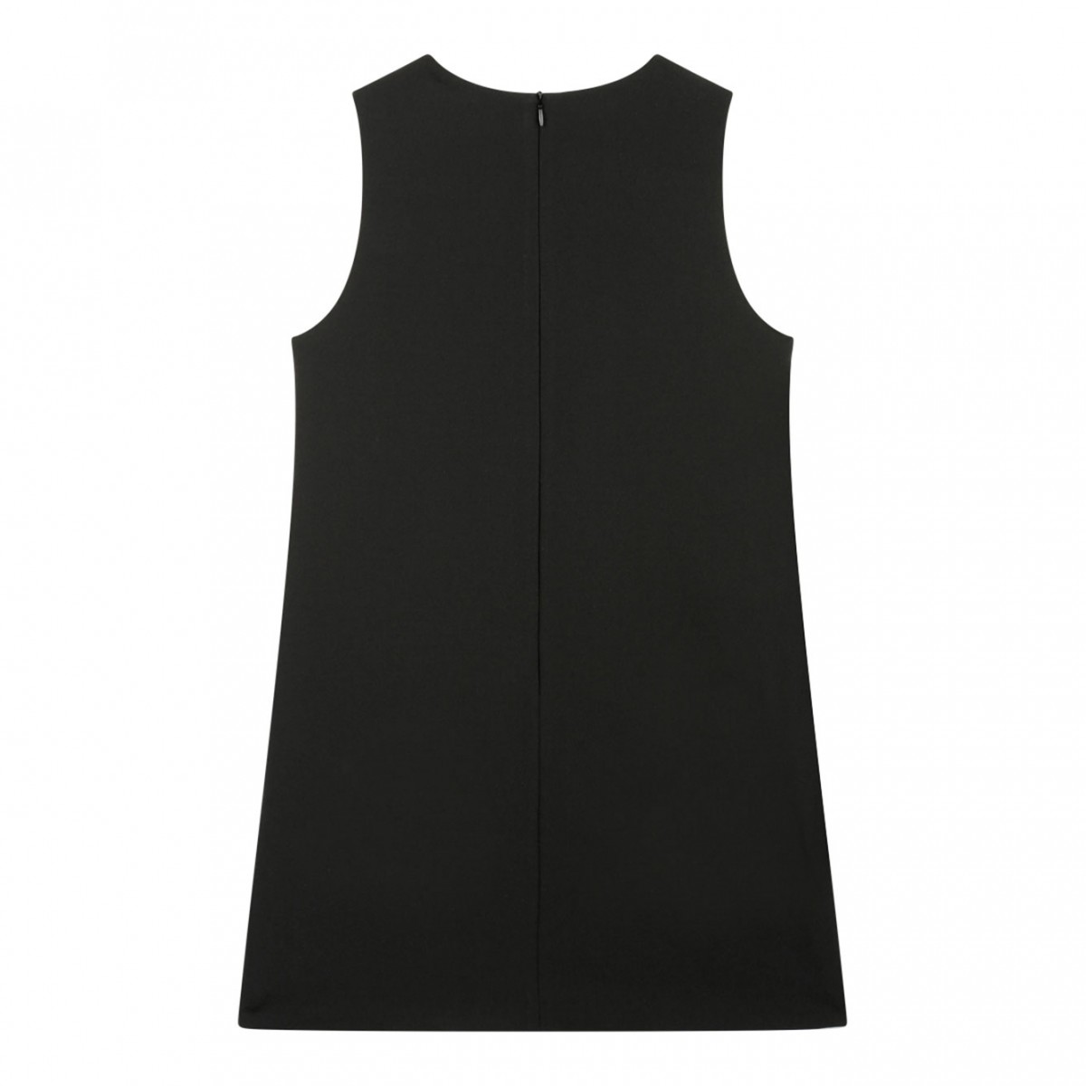 Black Cady A-line Minidress